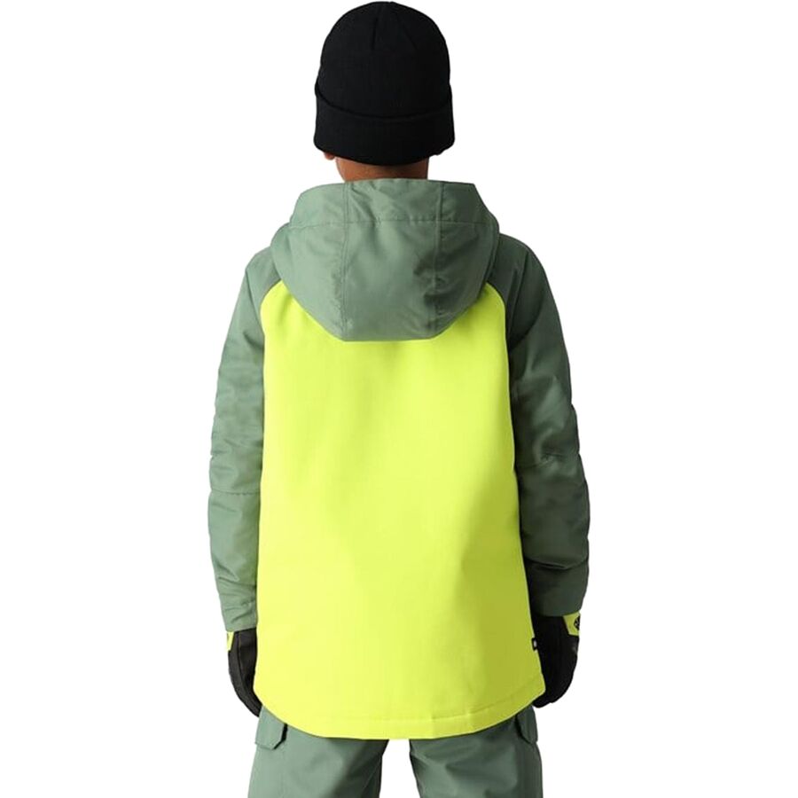686 Geo Insulated Jacket 2025 - Boys' Cypress Lime Colorblock