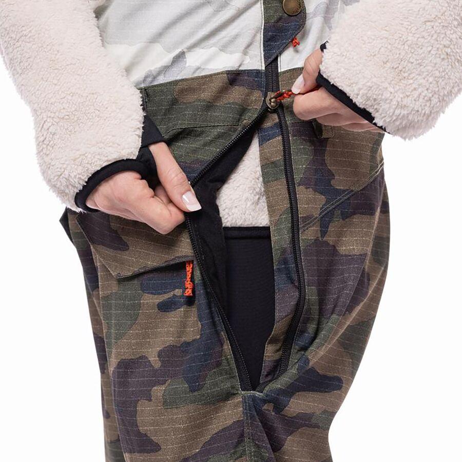 686 Harper Shell Bib Pants 2023 - Women's Dark Camo Clrblk