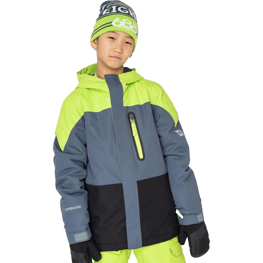 686 Hydrastash Insulated Jacket 2023 - Boys' Orion Blue Clrblk