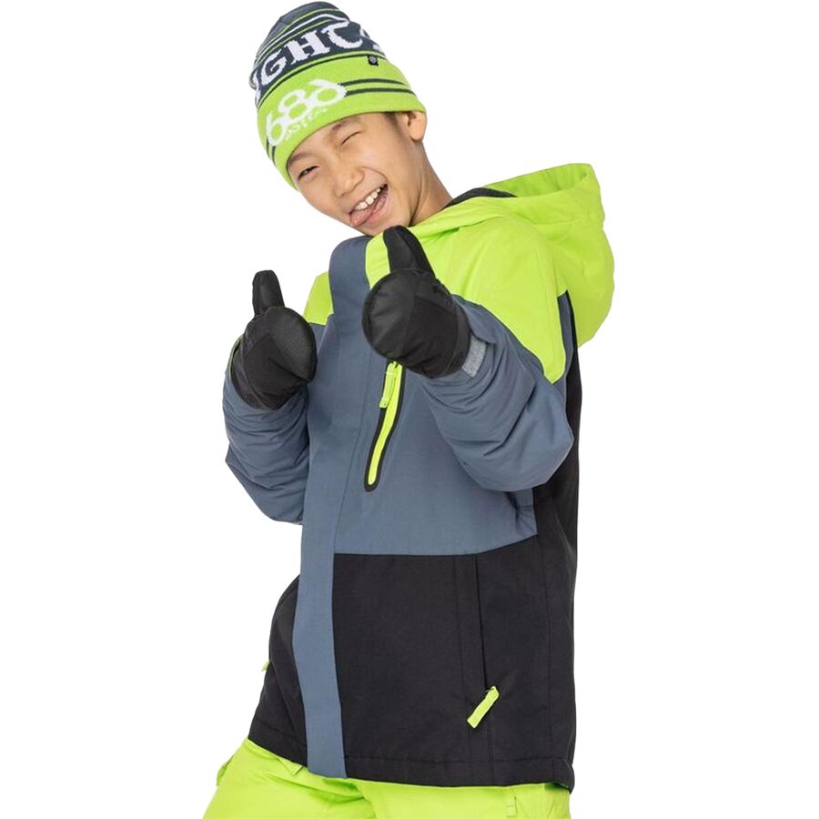 686 Hydrastash Insulated Jacket 2023 - Boys' Orion Blue Clrblk