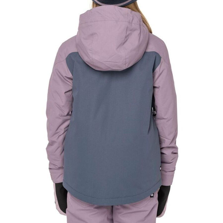 686 Hydrastash Insulated Jacket 2023 - Girls' Dusty Orchid Clrblk