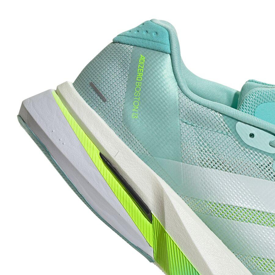 Adidas Adizero Boston 13 Running Shoe - Women's Semi Flash Aqua/Zero Metallic/Lucid Lemon