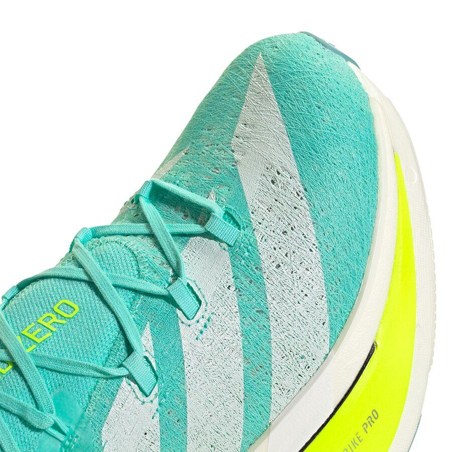 Adidas Adizero Prime X3 Strung Running Shoe Flash Aqua/Zero Metallic/Lucid Lemon