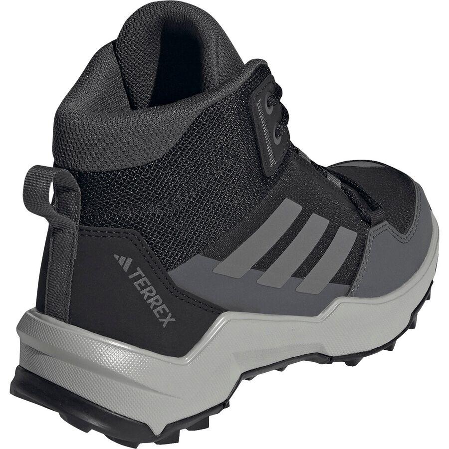 Adidas TERREX AX4R Mid Hiking Shoe - Little Kids' Core Black/Grey Four/Grey Six