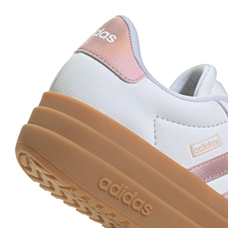 Adidas VL Court Bold Shoe - Kids' Ftwr White/Powder Coral/Gum 3