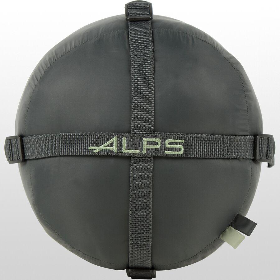 ALPS Mountaineering Dogwood + Sleeping Bag: 40F Synthetic Light Sage/Charcoal