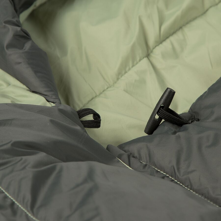 ALPS Mountaineering Dogwood + Sleeping Bag: 40F Synthetic Light Sage/Charcoal