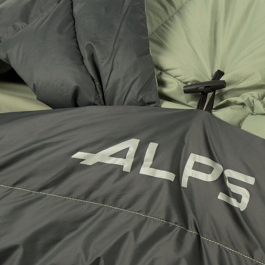 ALPS Mountaineering Dogwood + Sleeping Bag: 40F Synthetic Light Sage/Charcoal