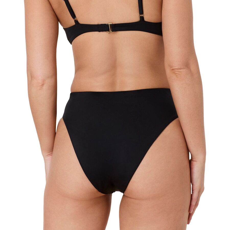 Andie 90s High Waisted Bikini Bottom - Women's Black