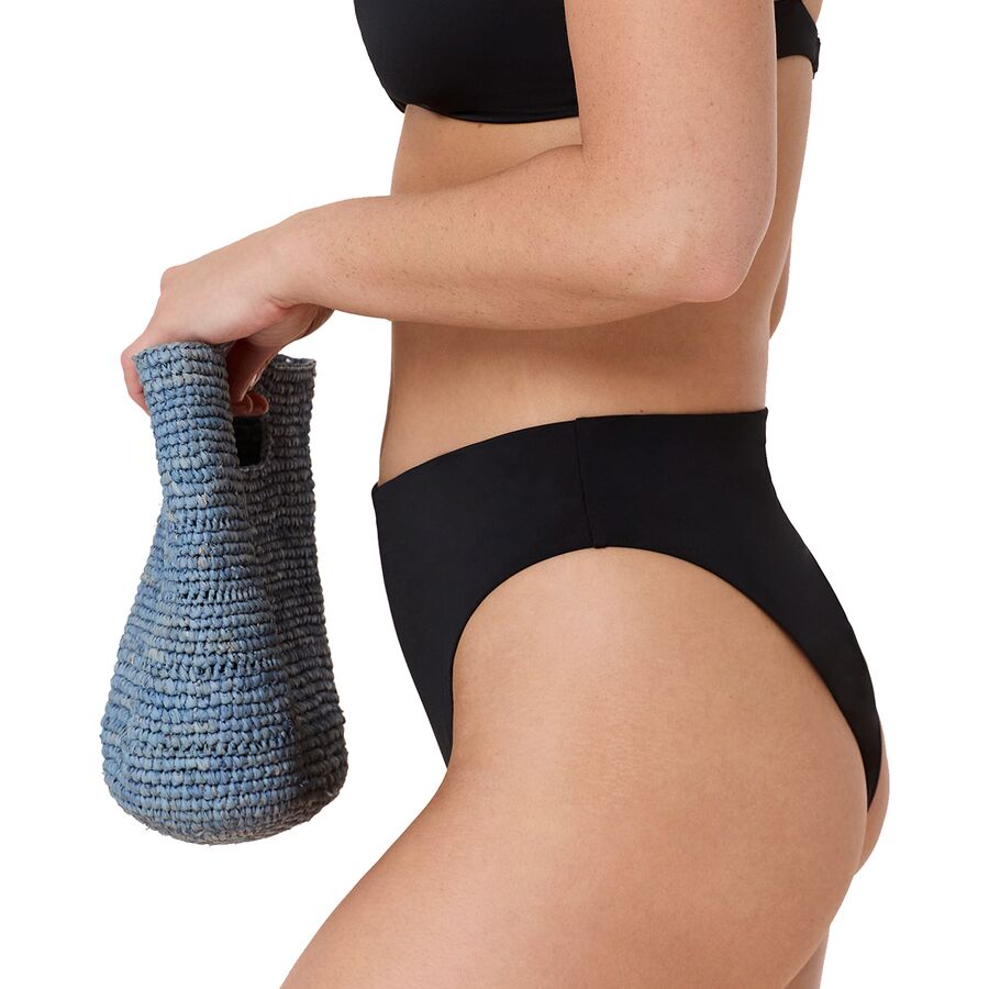 Andie 90s High Waisted Bikini Bottom - Women's Black