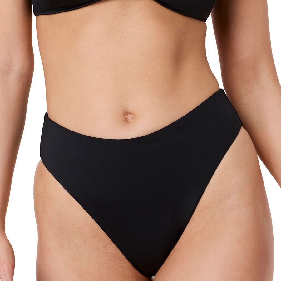 Andie 90s High Waisted Bikini Bottom - Women's Black