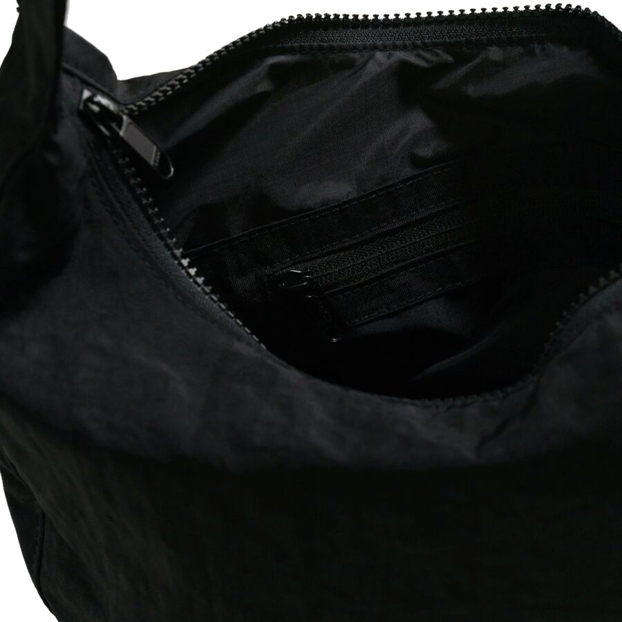 BAGGU Medium Nylon Crescent Bag Black3