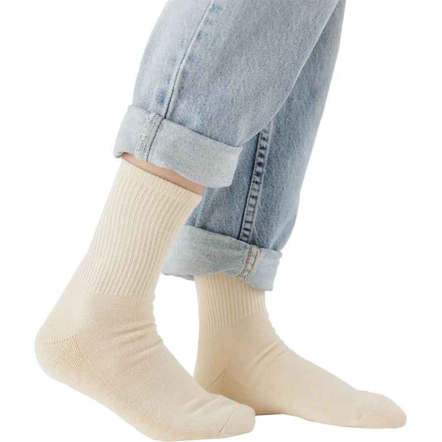 BAGGU Ribbed Sock - Women's Ecru