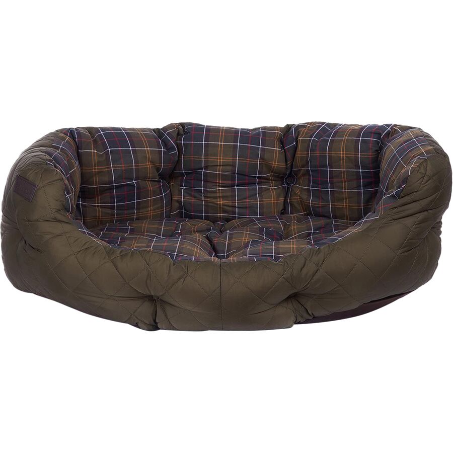 Barbour Quilted Dog Bed Olive