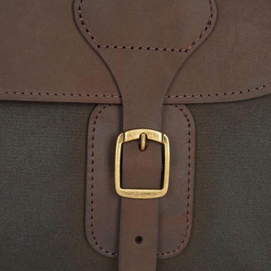 Barbour Wax Leather 4L Briefcase Olive