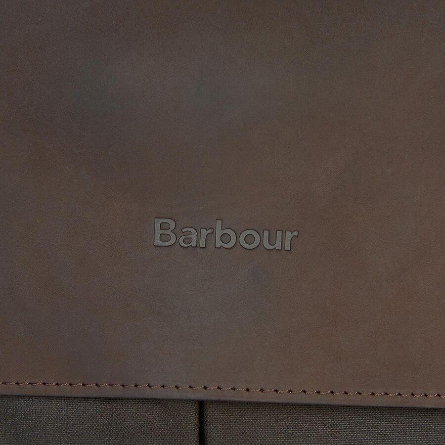 Barbour Wax Leather 4L Briefcase Olive