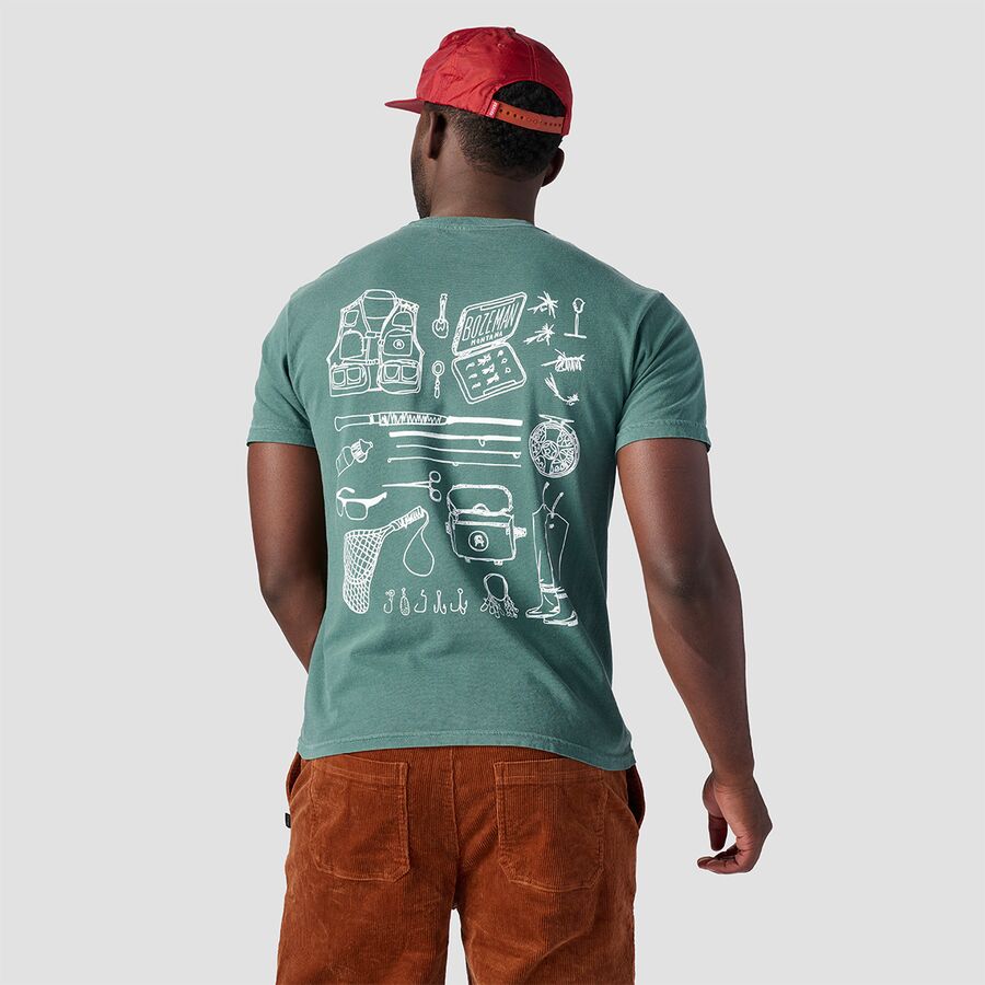 Backcountry Bozeman Gear List T-Shirt Blue Spruce