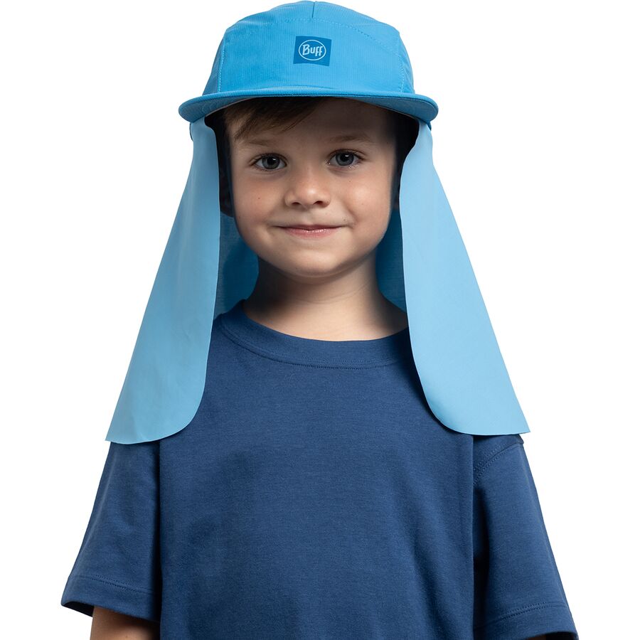 Buff Desert Cap - Kids' Solid Azure