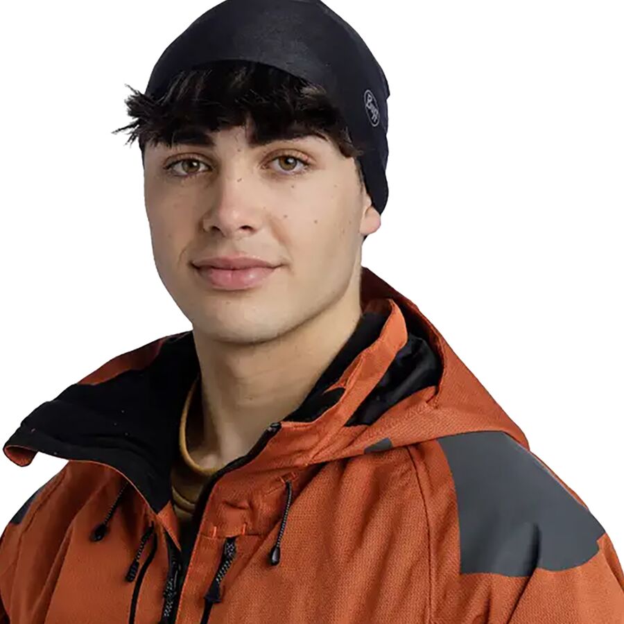Buff Thermonet Beanie Solid Black