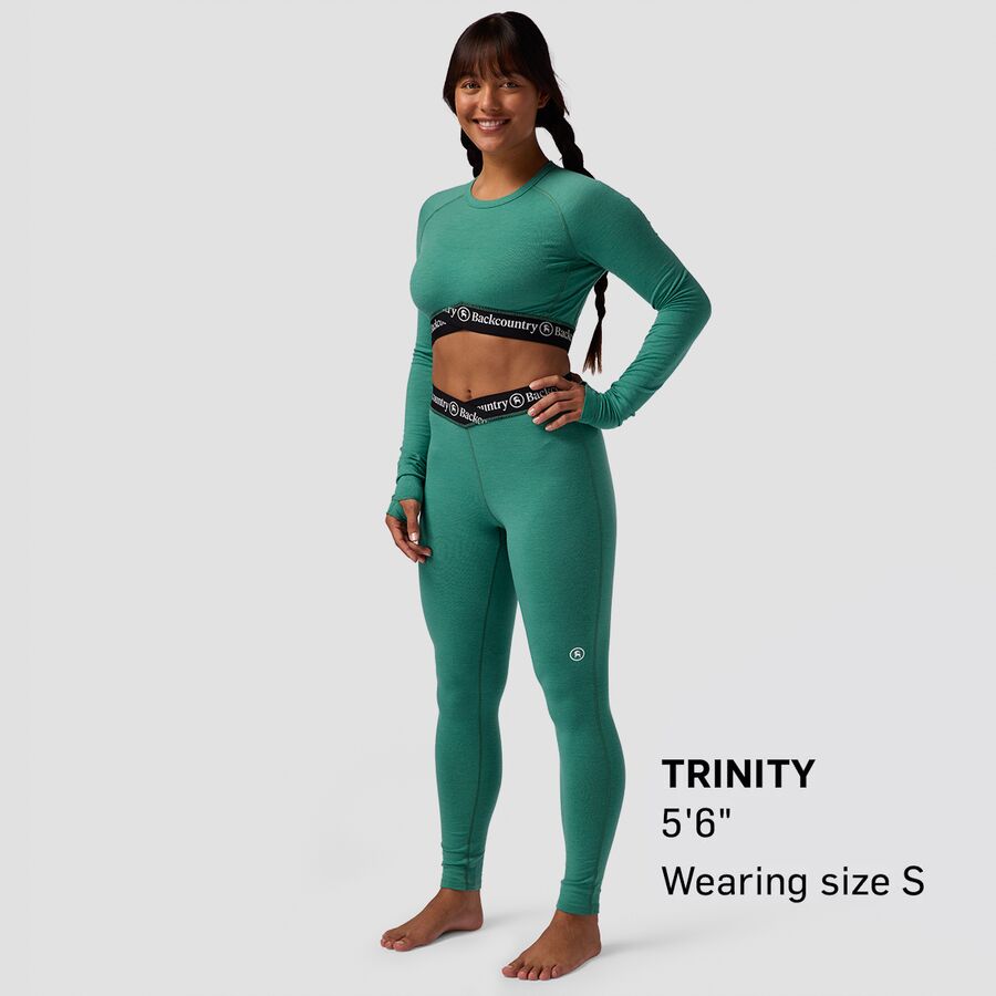 Backcountry Cedars RWS Merino Lt-Wt Baselayer V-Waist Bottom - Women's Gearhead Green
