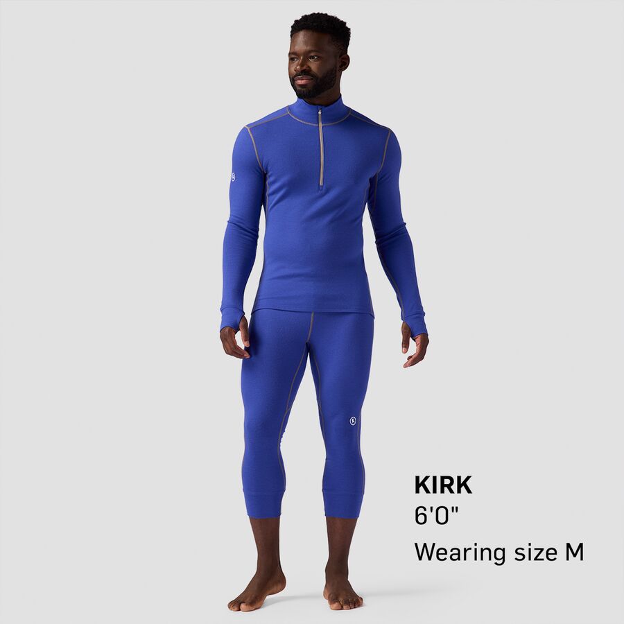 Backcountry Cedars RWS Merino Mid-Wt Baselayer 3/4 Bottom - Men's Royal Blue