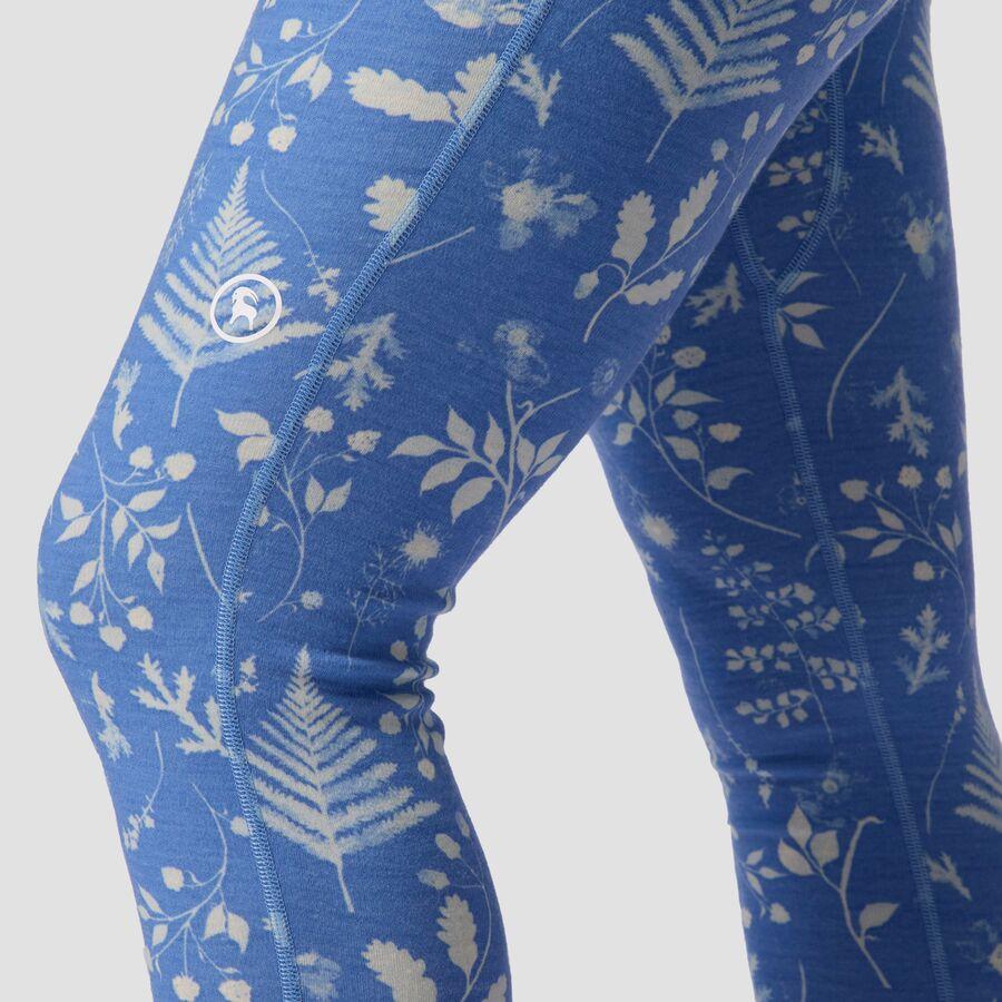 Backcountry Cedars RWS Merino Mid-Wt Baselayer Bottom - Women's Deja Blue Print