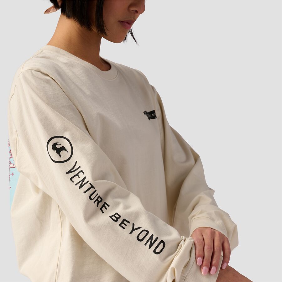 Backcountry Chicago Long-Sleeve Crew T-Shirt Vintage White