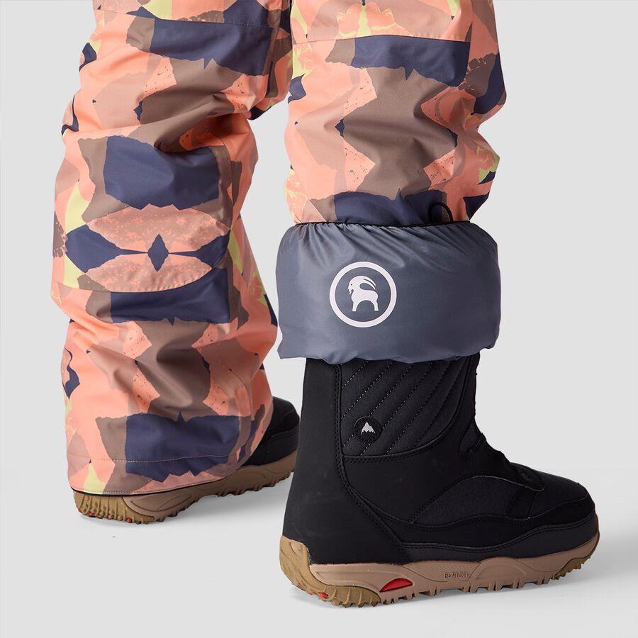 Backcountry CrestCruiser Insulated Bib - Women's Peach Sky Geo Collage Print