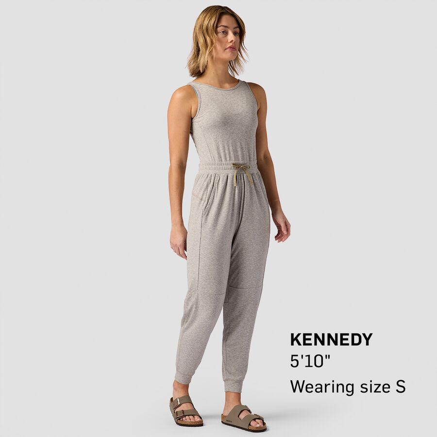 Backcountry Destination Everywhere Jumpsuit - Women's Goat Grey