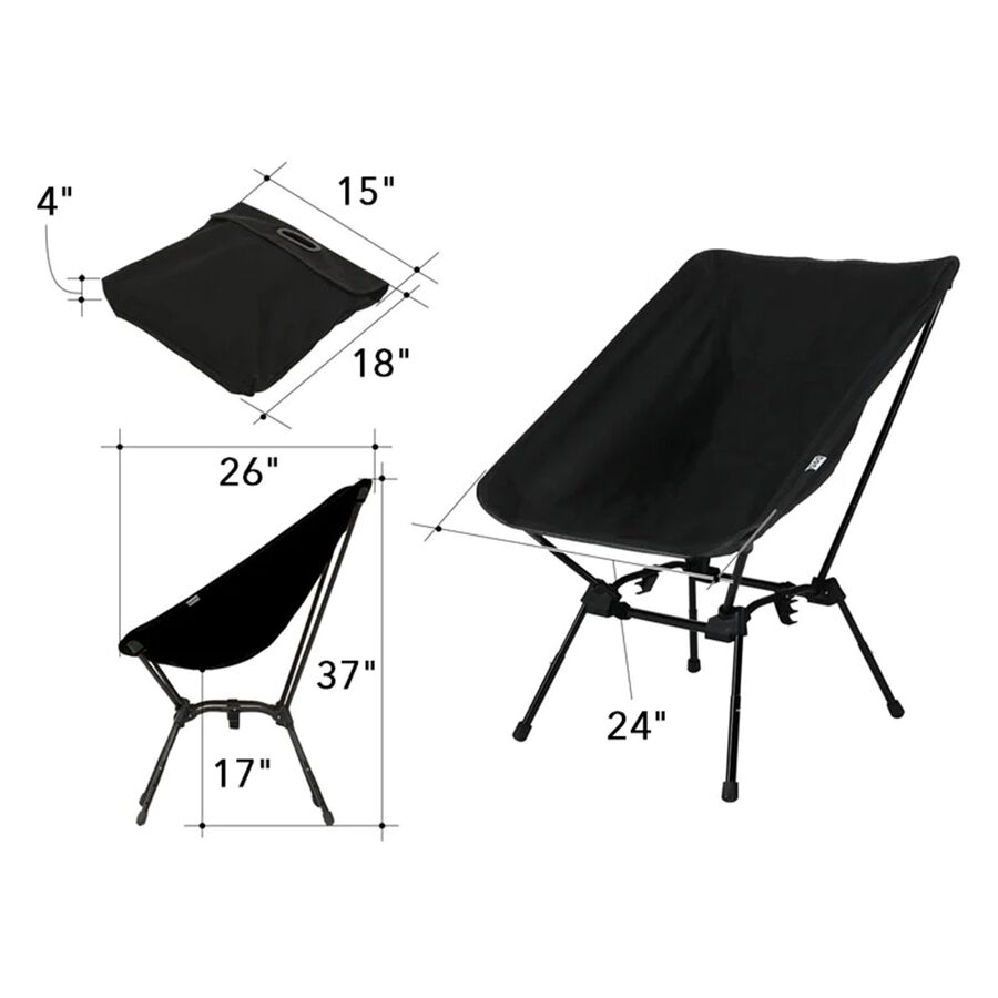 DOD Outdoors Sugoi Chair Black