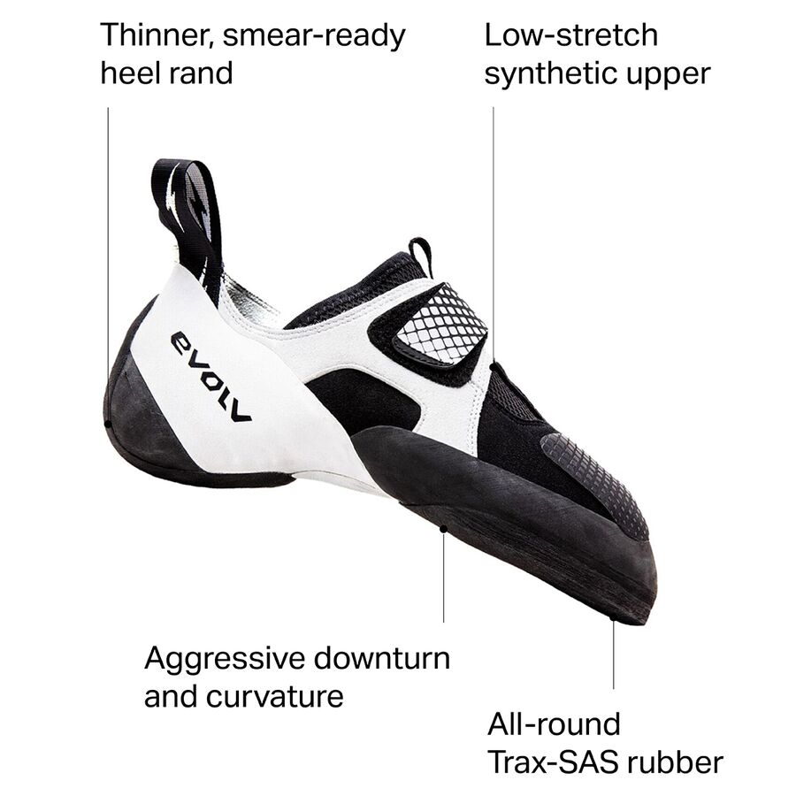 Evolv Zenist Climbing Shoe Black/White