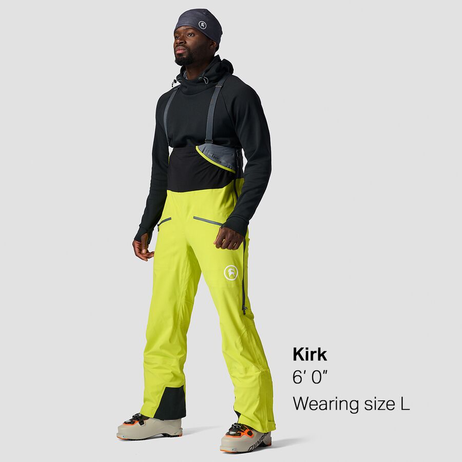 Backcountry GORE-TEX WINDSTOPPER Hybrid Touring Bib Pant - Men's Lime Punch