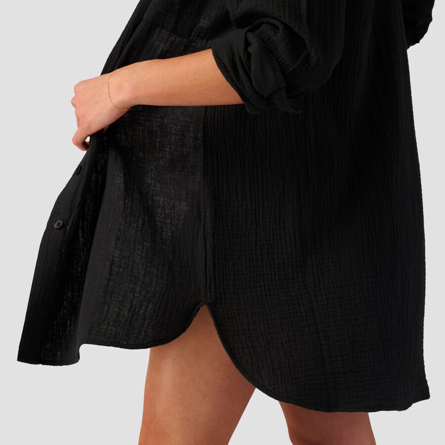 Backcountry Long Cotton Gauze Long-Sleeve Button-Down - Women's Black