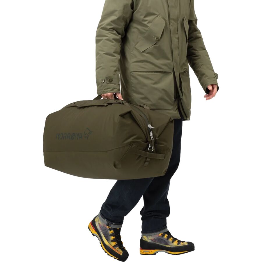 Norrona 90L Duffel Bag Olive Night