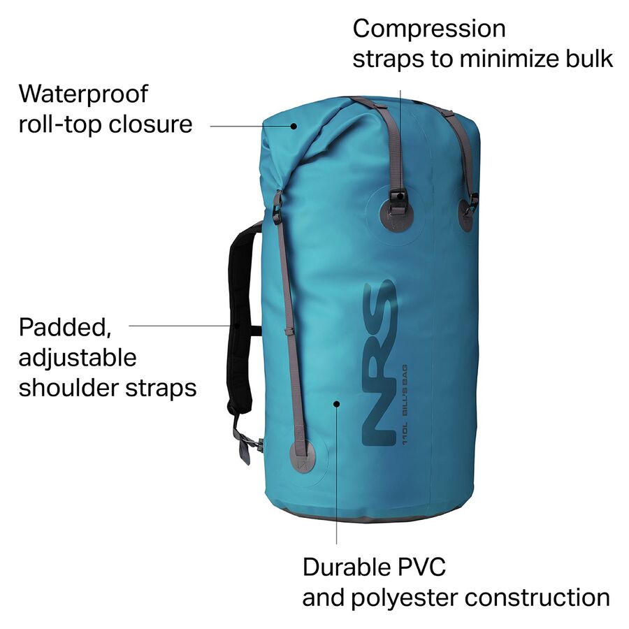 NRS Bill's Bag 65-110L Dry Bag Blue