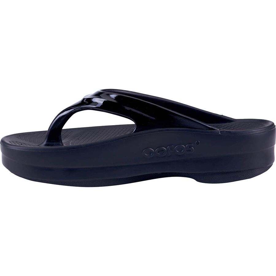 Oofos OOmega Thong - Women's Black