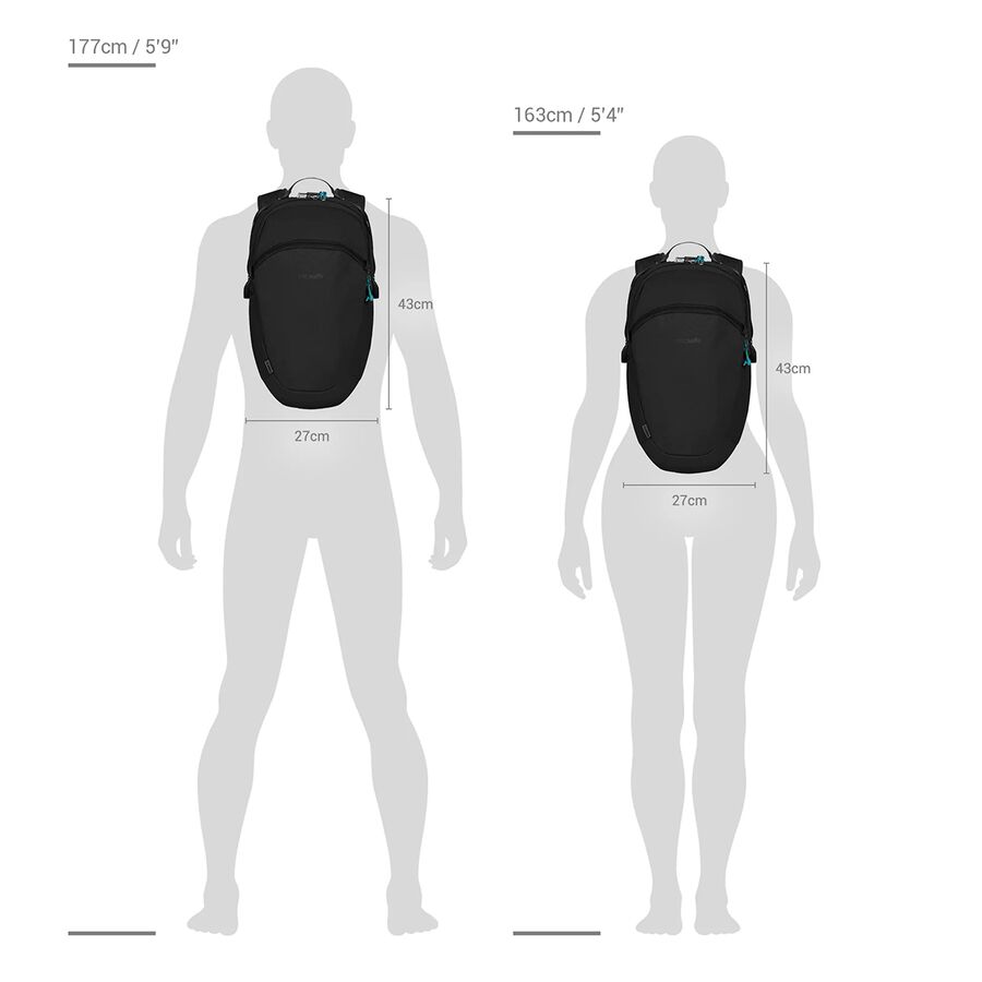 Pacsafe Eco 18L Backpack Econyl Black