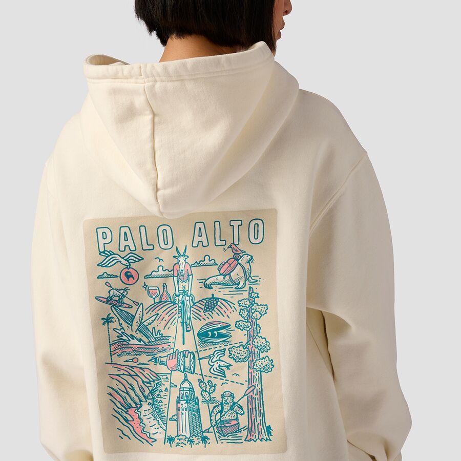 Backcountry Palo Alto Poster Hoodie Vintage White