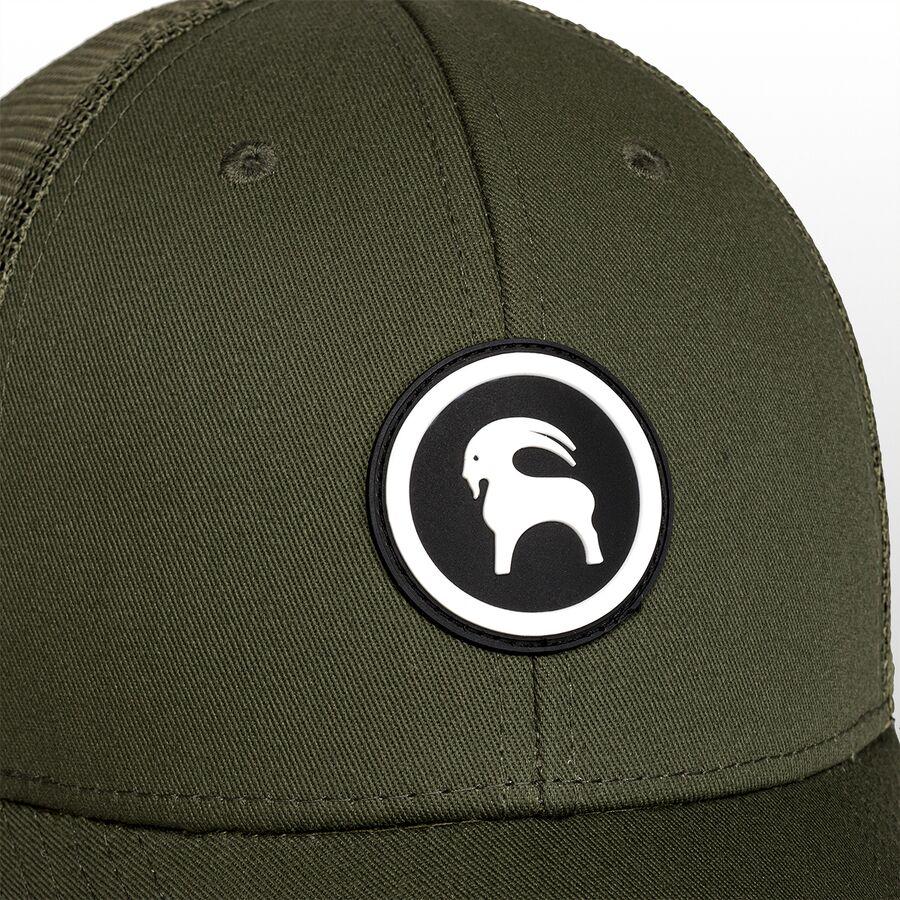 Backcountry Patch Goat Trucker Hat Olive Night