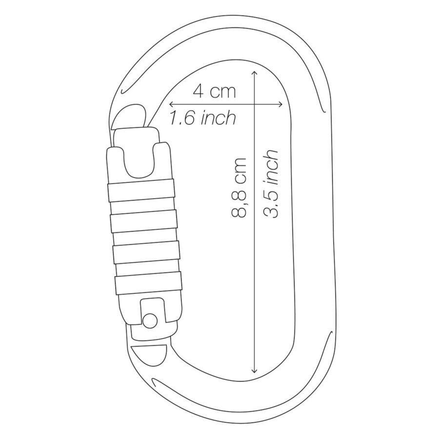 Petzl OK Ball-Lock Carabiner One Color