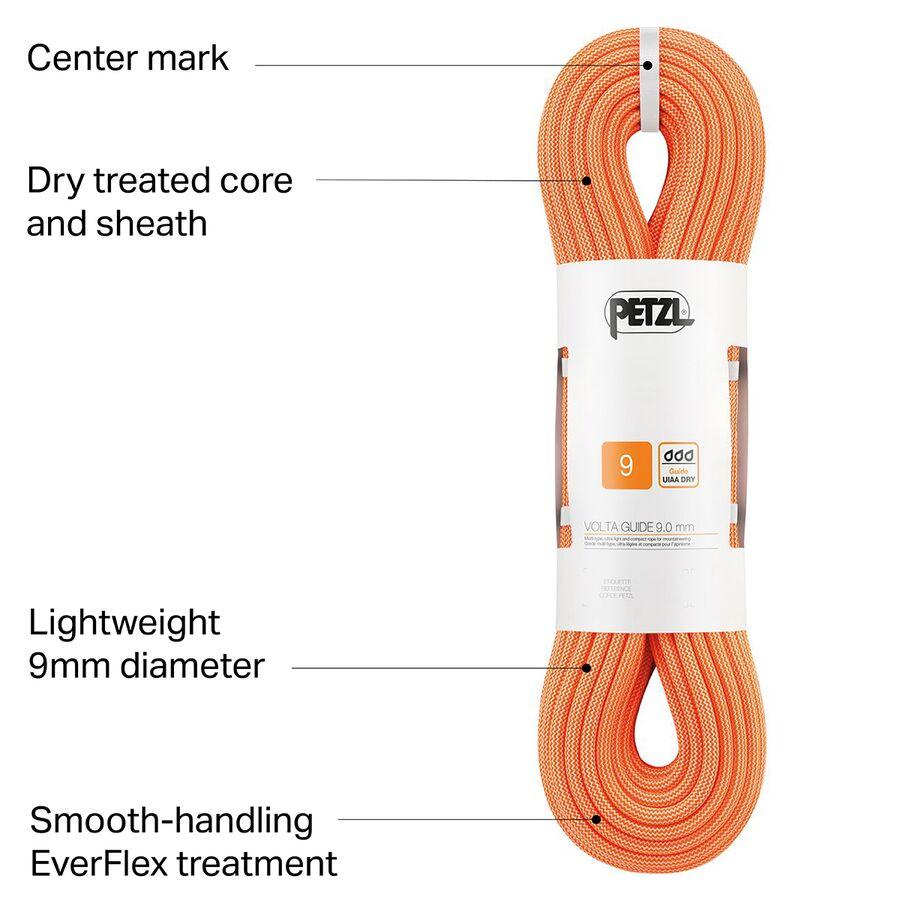 Petzl Volta Guide 9.0mm Rope Orange