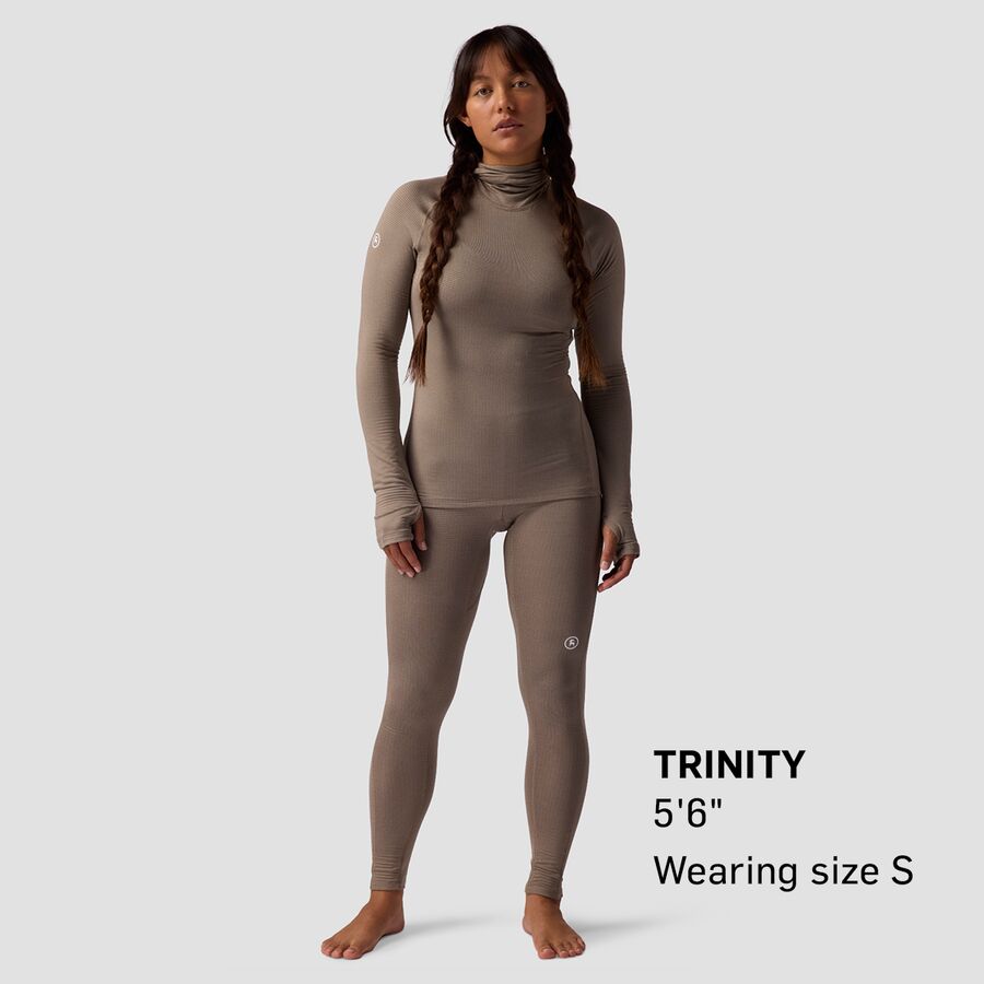 Backcountry Pines Microgrid Ultra-Lt Baselayer Balaclava Top - Women's Fallen Rock
