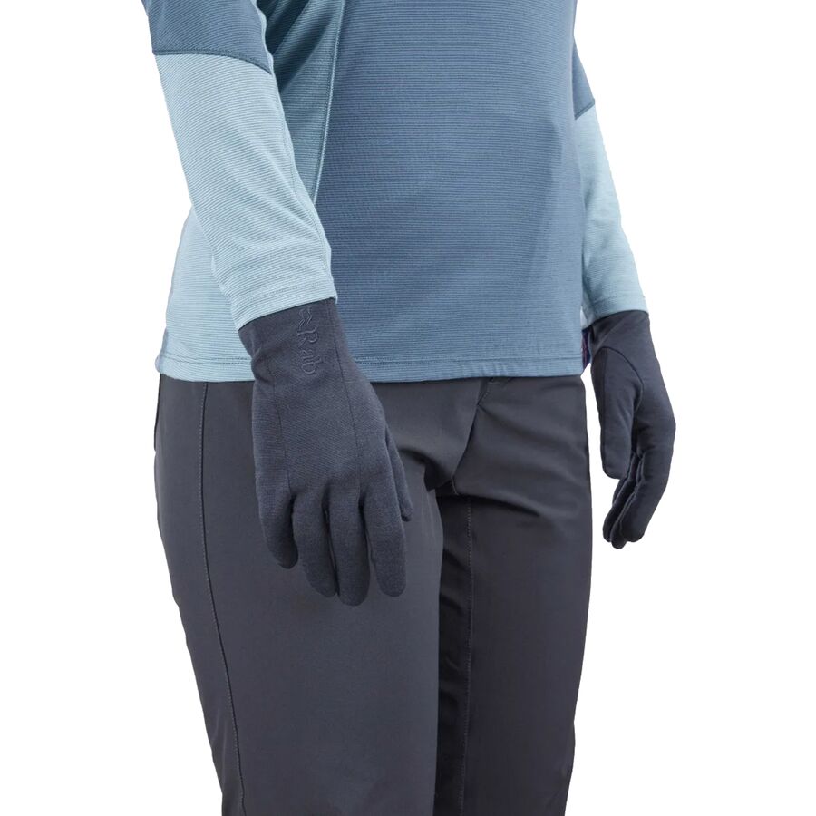 Rab Merino 160 Glove - Women's Ebony