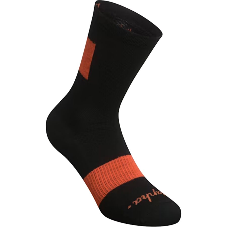 Rapha Trail Sock Black/Orange