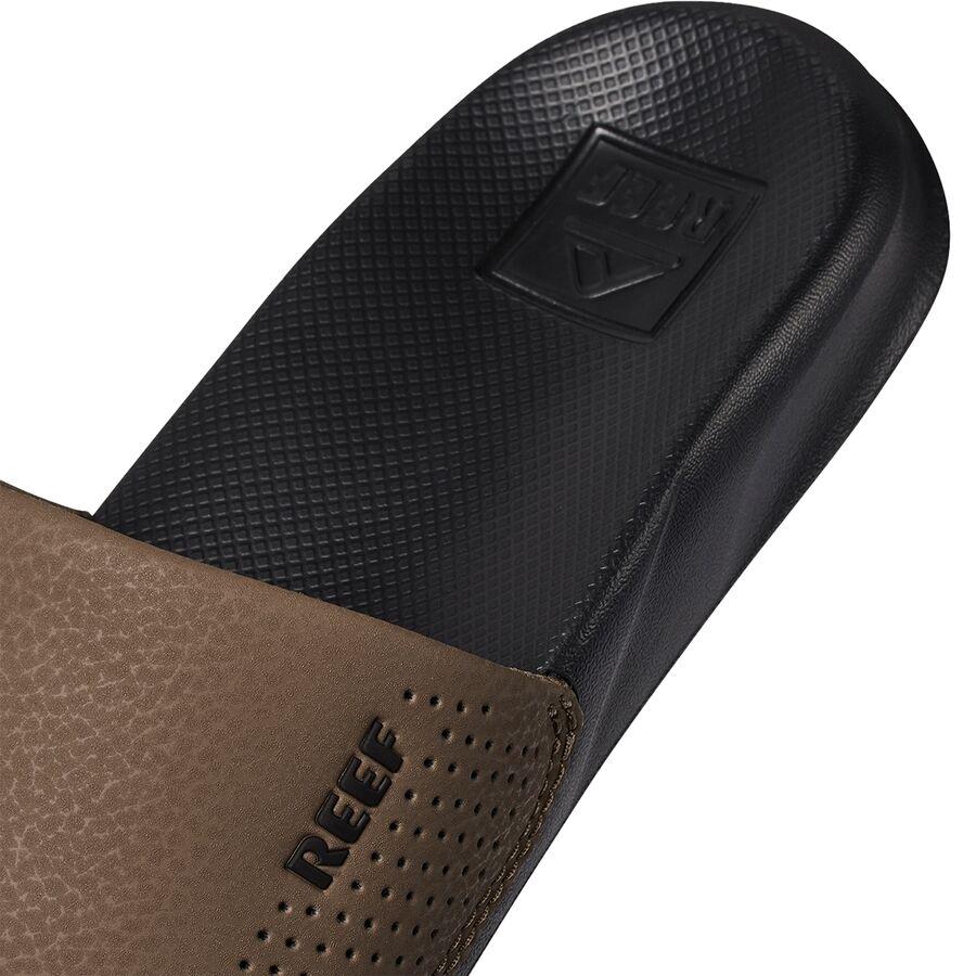 Reef One Slide Sandal - Boys' Black/Tan