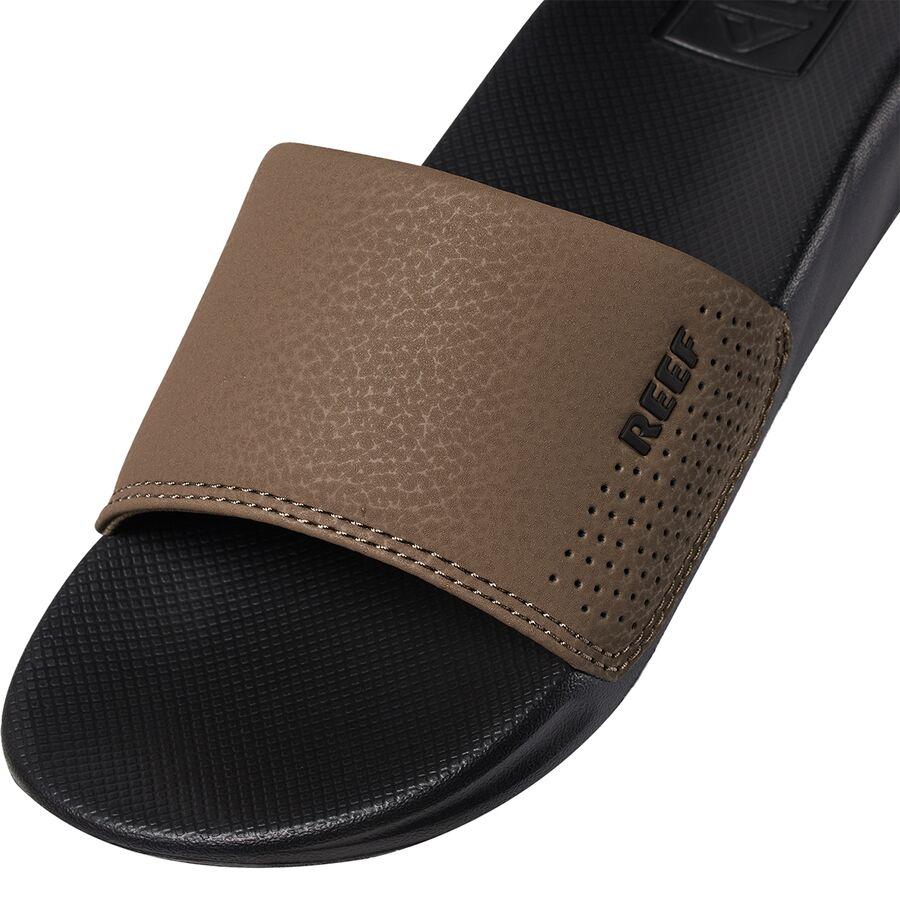 Reef One Slide Sandal - Boys' Black/Tan