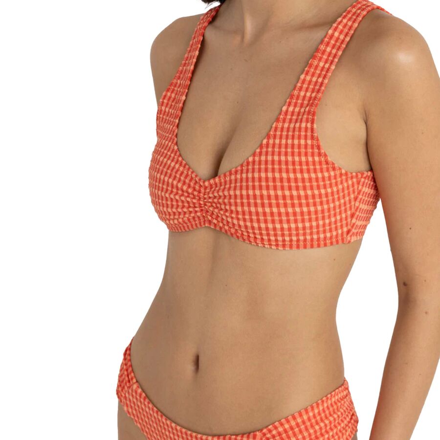 Rhythm Lola Check Crop Top - Women's Red