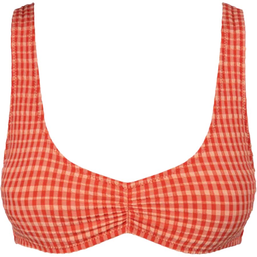 Rhythm Lola Check Crop Top - Women's Red