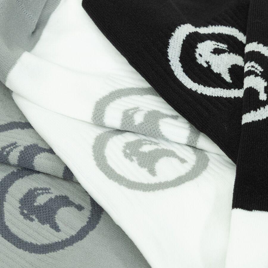 Backcountry Run Low Ankle Sock - 3-Pack Egret/Goat Gray/Black