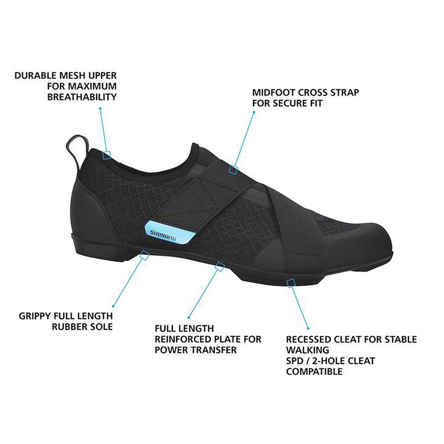 Shimano IC200 Cycling Shoe Black
